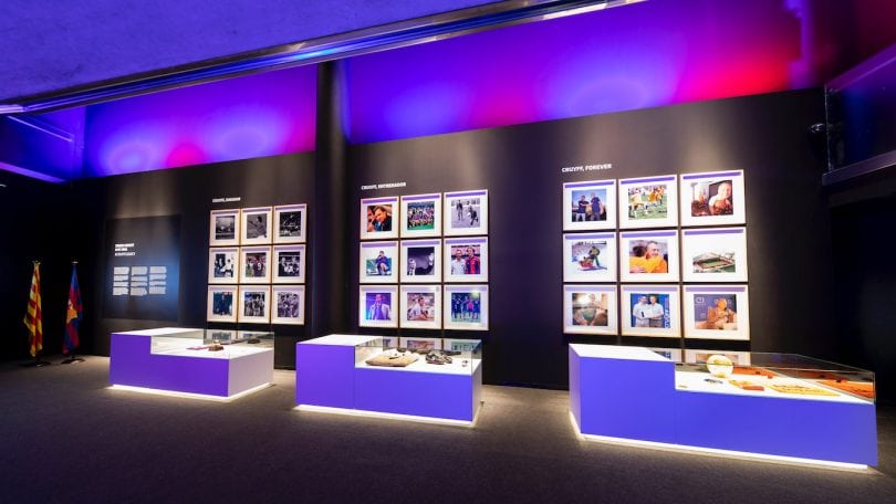 Johan Cruyff in FC Barcelona Museum